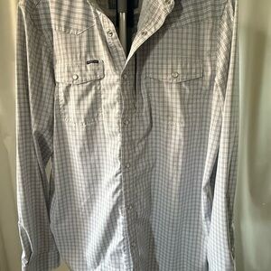 Poncho's Brand Men's Gray Checkered Shirt